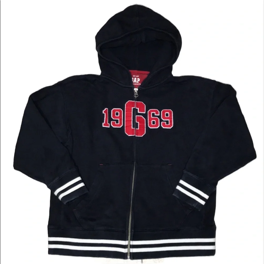 GAP Kids Long Sleeve Hoodie Sweatshirt Jacket Boy Girl Size M(7-8) Like New